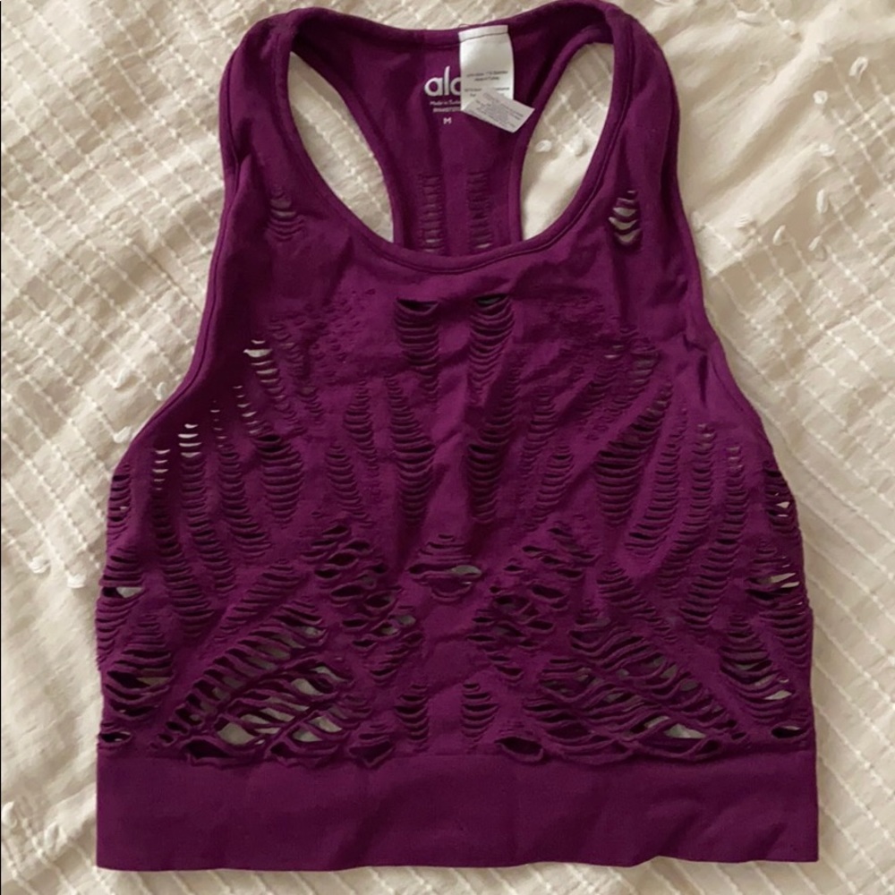 ALO Cropped Fitted Vixen Tank M